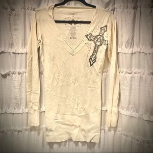 Affliction knit sweater M
